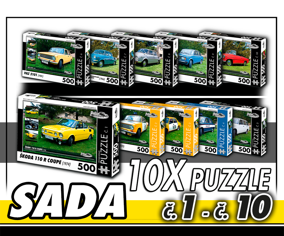 Puzzle  500 dílků SADA  č. 1 - 10