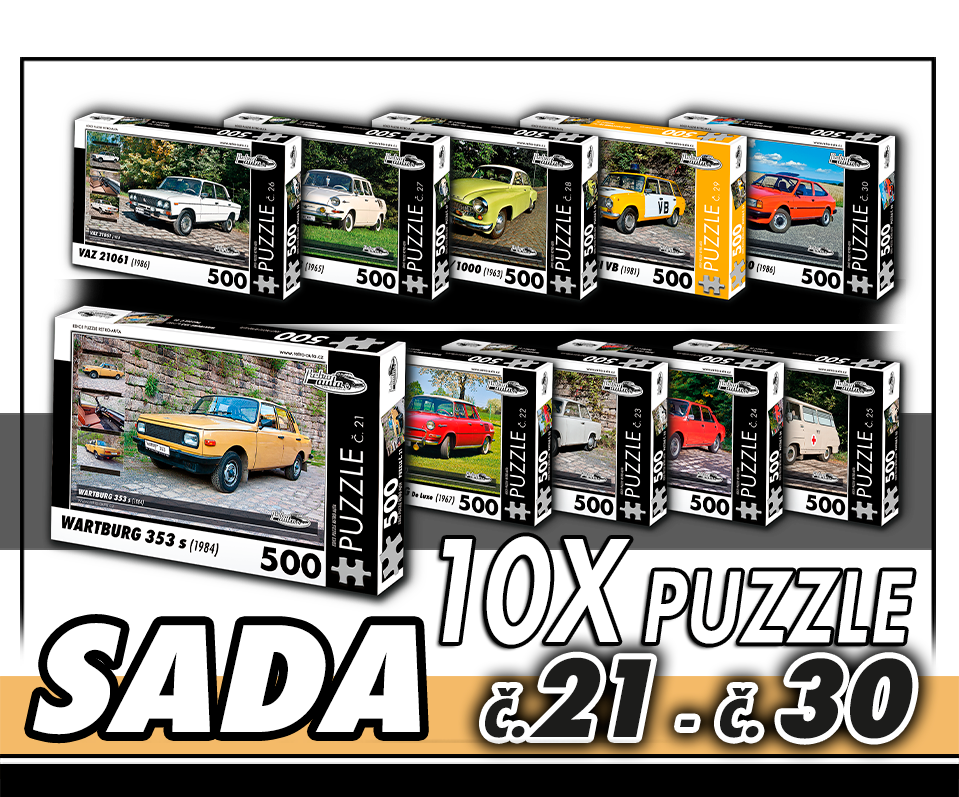 Puzzle 500 dílků SADA č. 21 - 30