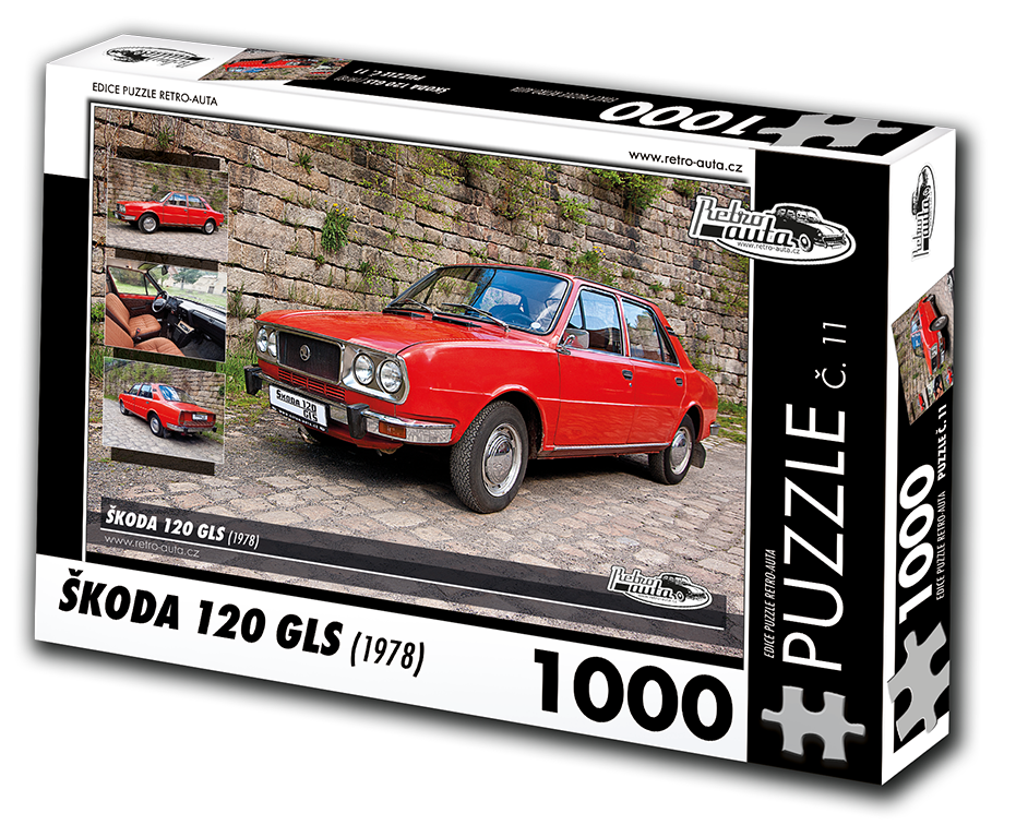 Puzzle č. 11 - ŠKODA 120 GLS (1978) 1000 dílků