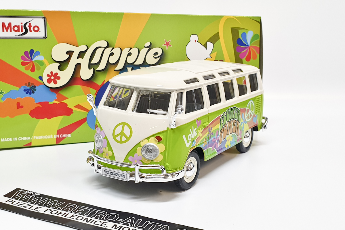 Volkswagen T1 Samba Bus - Hippie serie 1:25