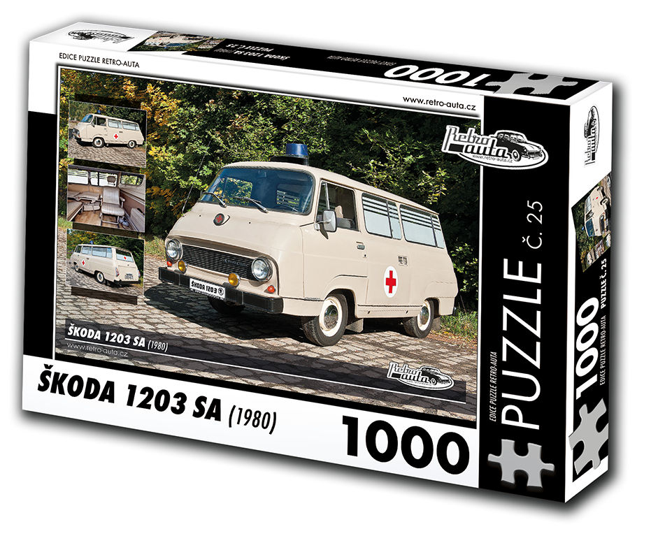 Puzzle č. 25 - ŠKODA 1203 SA (1980) 1000 dílků