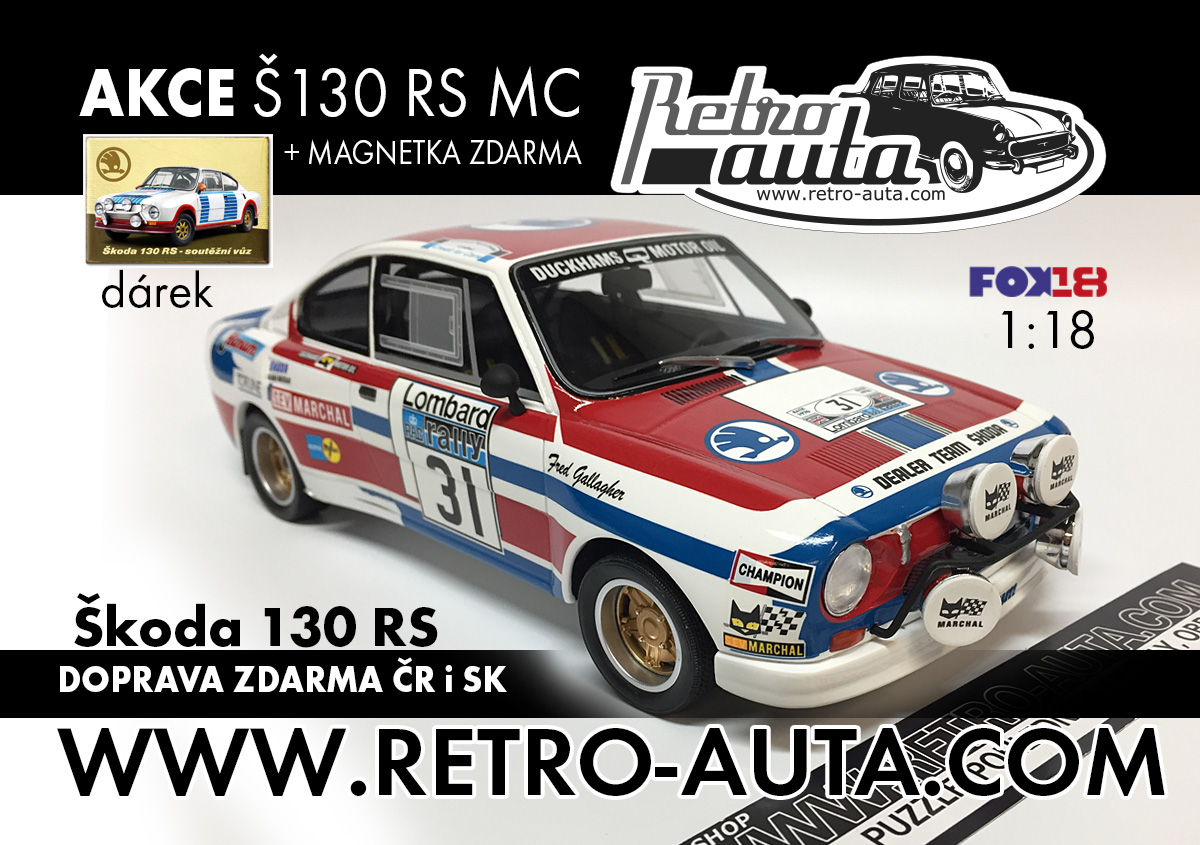  Škoda 130 RS n. 31 RAC Rally (1976) - 1:18 + Dárek Magnetka