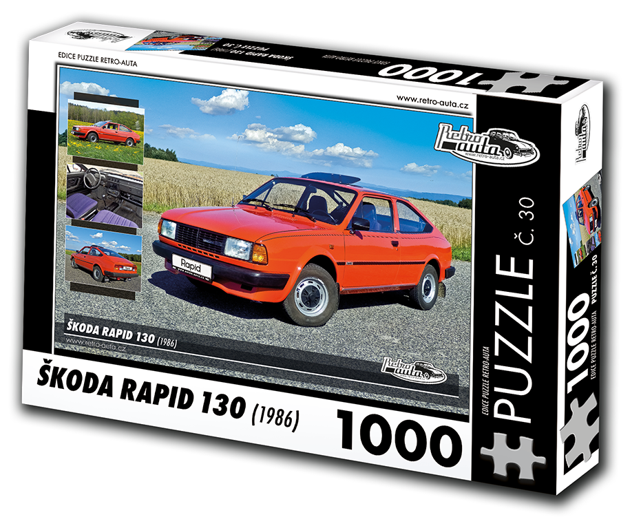 Puzzle č. 30 - ŠKODA RAPID 130 (1986) 1000 dílků