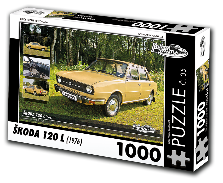 Puzzle č. 35 - ŠKODA 120 L (1976) 1000 dílků