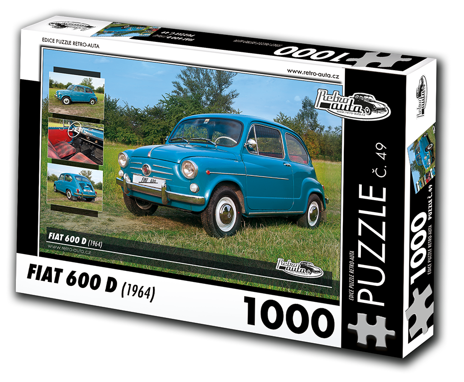 Puzzle č. 49 - FIAT 600 D (1964) 1000 dílků