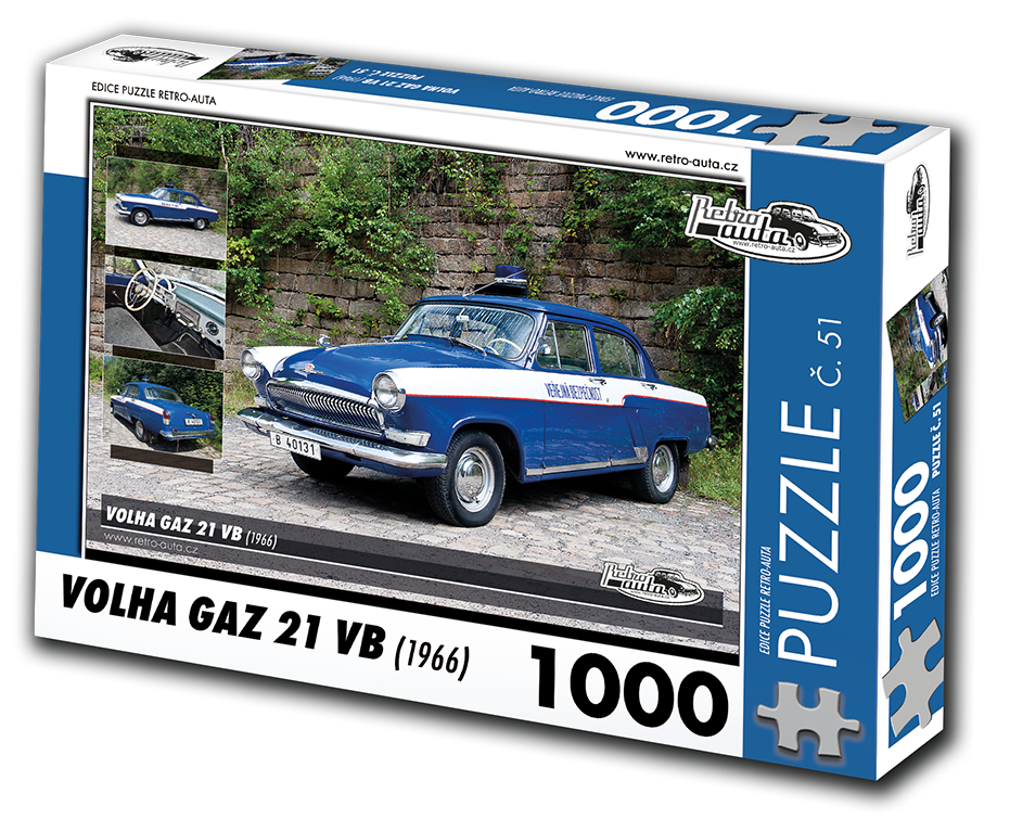 Puzzle č. 51 - VOLHA GAZ 21 VB (1966) 1000 dílků