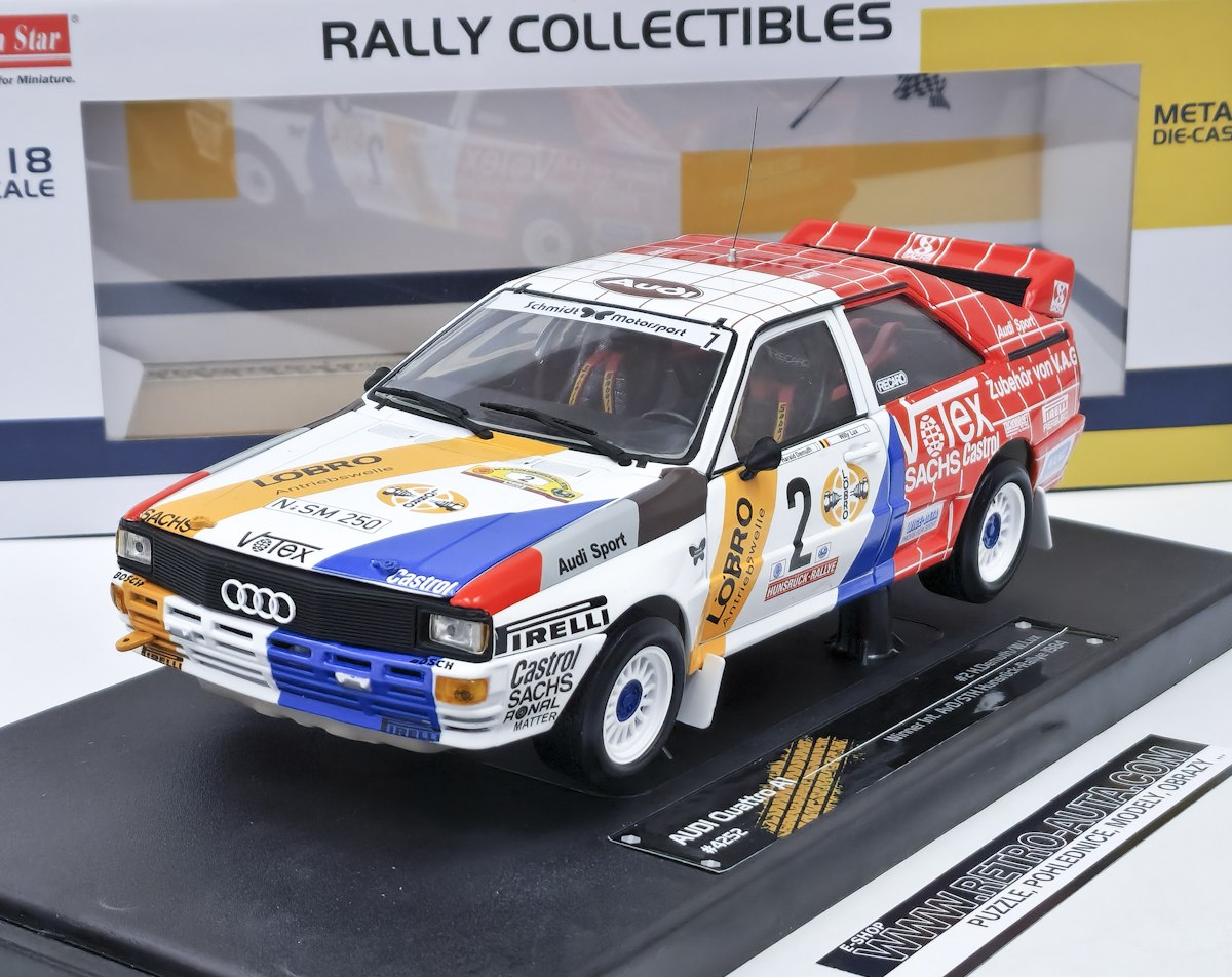 Audi quattro A2, WINNER RALLY AVD STH HUNSRUCK 1984 H.Demuth/W.Lux 1:18