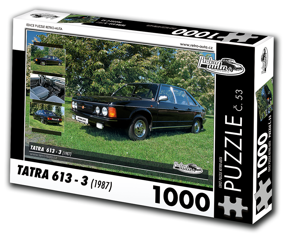 Puzzle č. 53 - TATRA 613 - 3 (1987) 1000 dílků