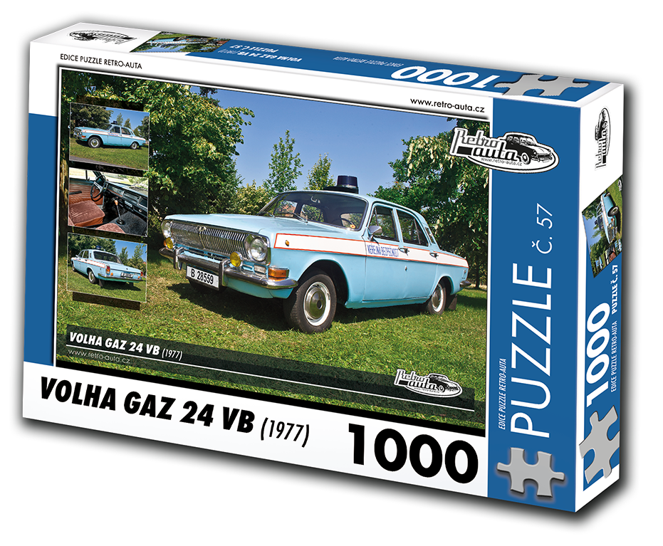 Puzzle č. 57 - VOLHA GAZ 24 VB (1977) 1000 dílků