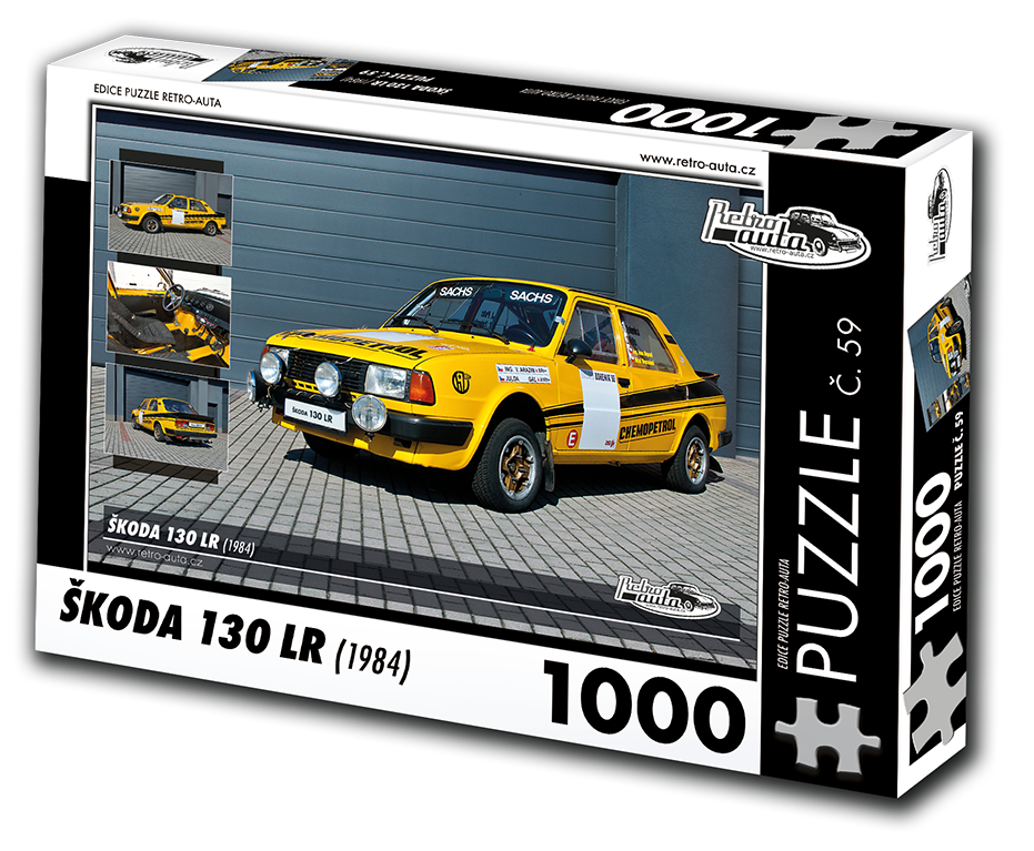 Puzzle č. 59 - ŠKODA 130 LR (1984) 1000 dílků