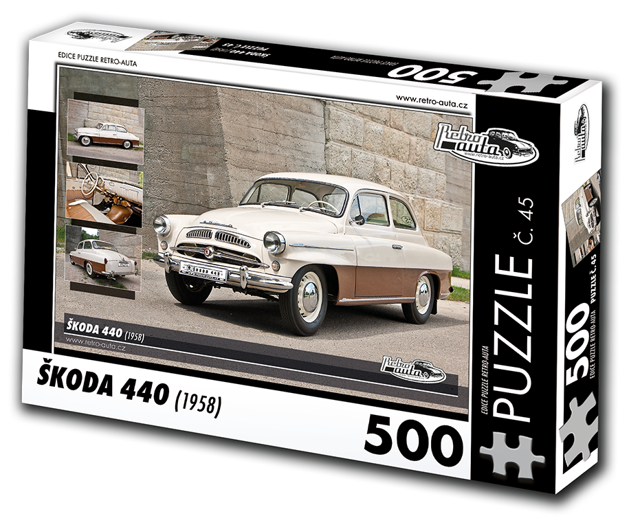 Puzzle č. 45 - ŠKODA 440 (1958) 500 dílků