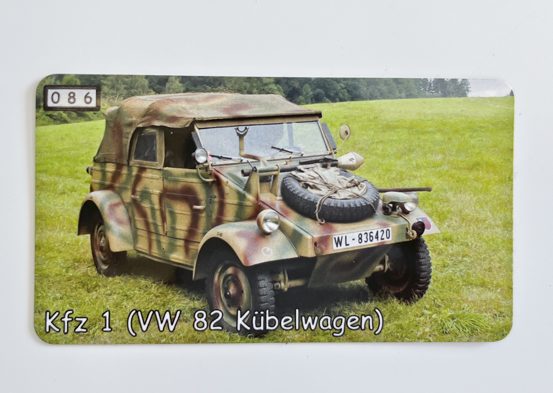 Magnetka Kfz1 - VW 82 Kübelwagen (M086)