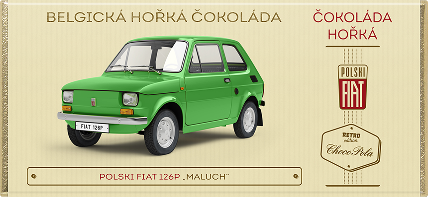 Polski Fiat 126p „Maluch“- hořká čokoláda 100 g