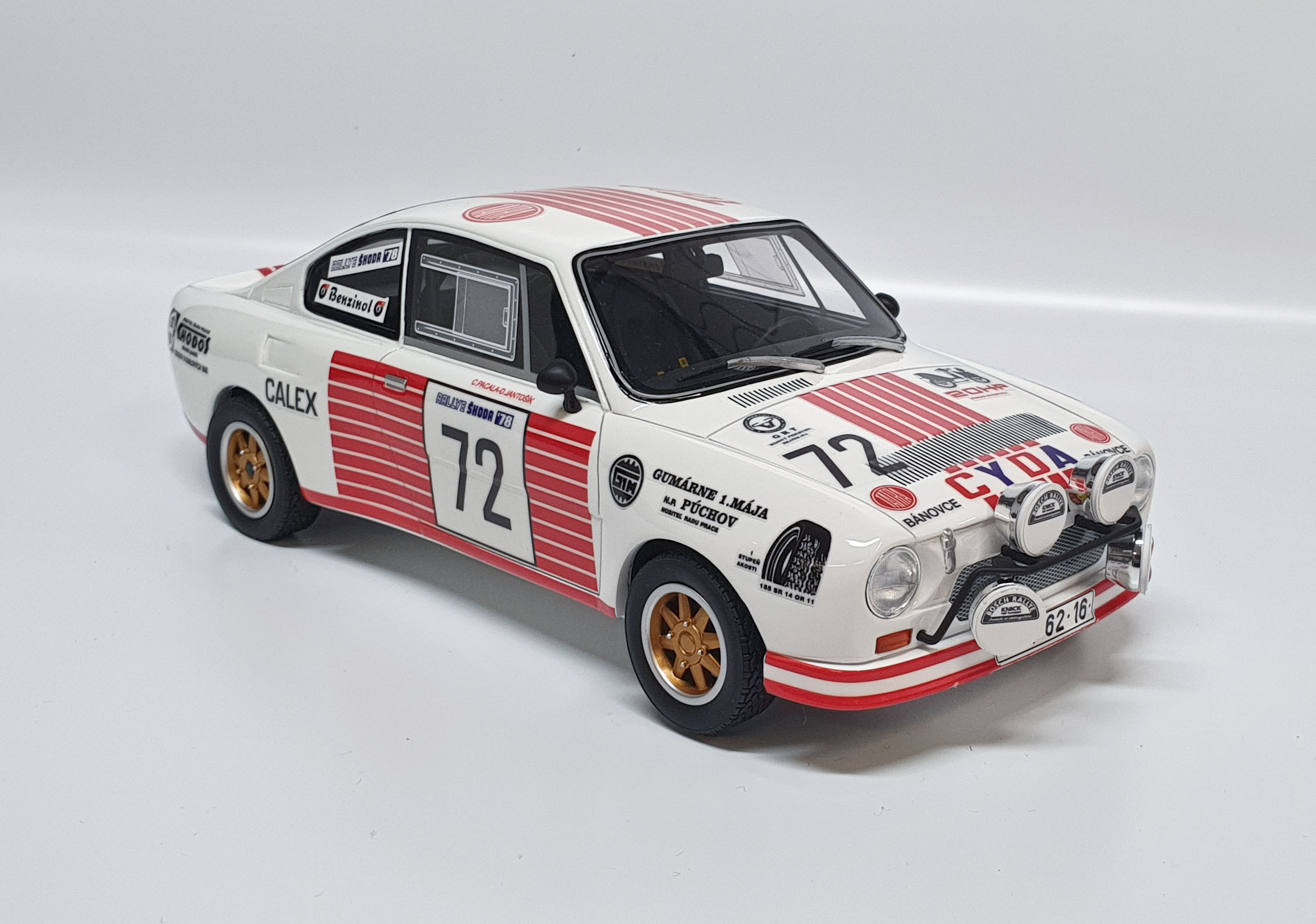 Škoda 130 RS Rallye Škoda 1978 no.72 (Cyril PACALA / Daniel JANTOŠÍK) 1:18