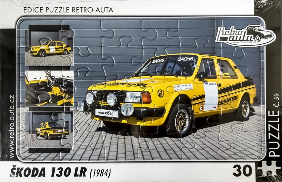 Puzzle č. 59 - ŠKODA 130 LR (1984) 30 dílků