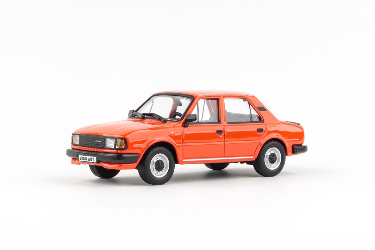 Škoda 120L (1984) Oranžová Brilantní ABREX 1:43