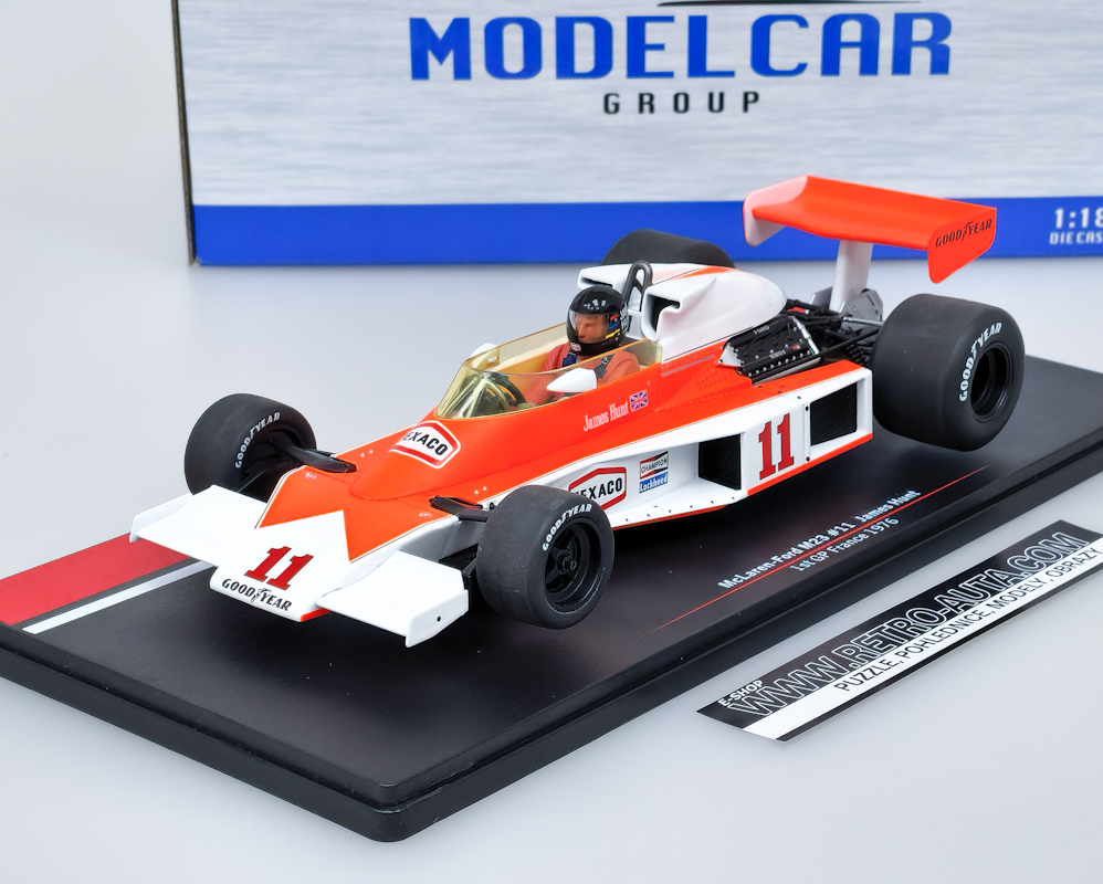 McLaren M23 #11 Marlboro team McLaren F1 GP France 1976 J.Hunt MCG 1:18