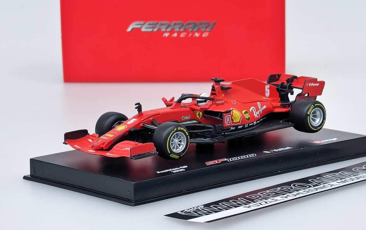  Ferrari F1 SF1000 #5 Sebastian Vettel 2020 Austrian GP - Bburago 1:43