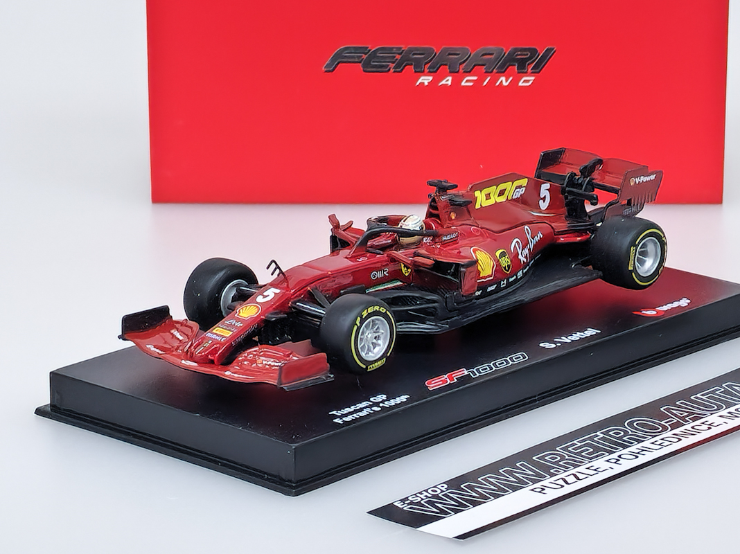  Ferrari F1 SF1000 #5 Sebastian Vettel 2020 Toskana GP - Bburago 1:43