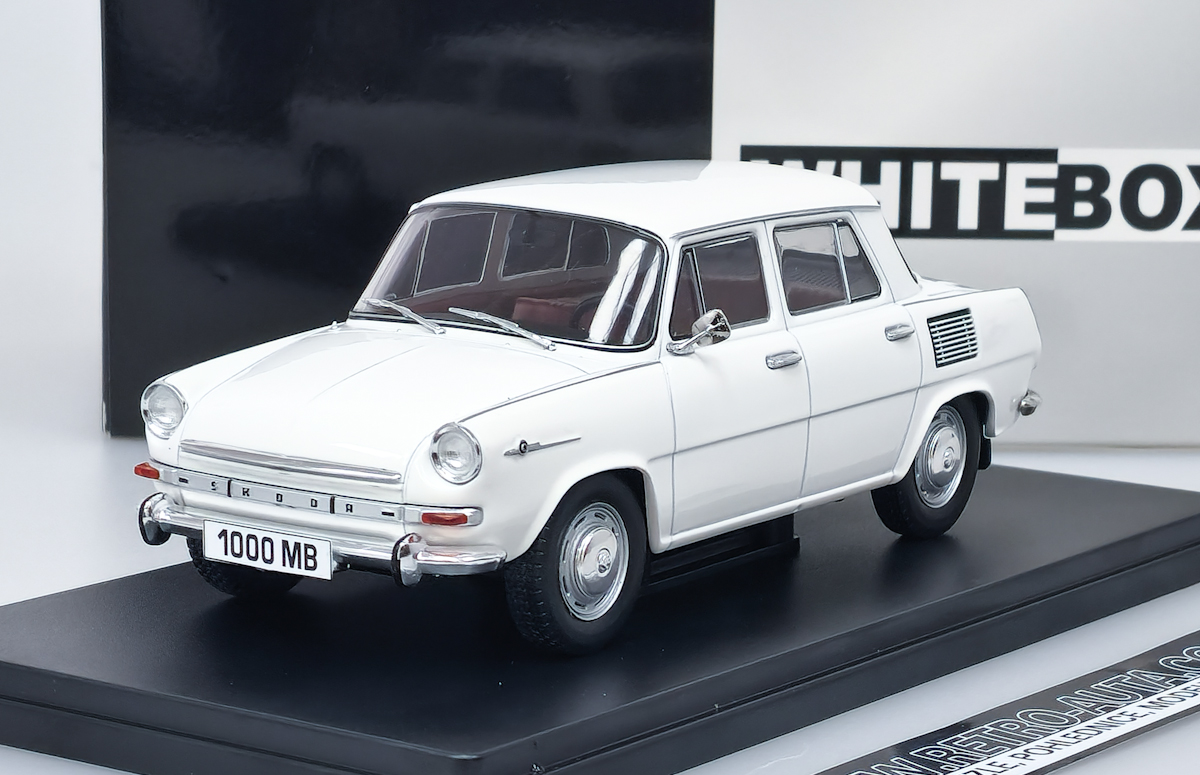 Škoda 1000 MB (1968) Bílá WHITEBOX 1:24 