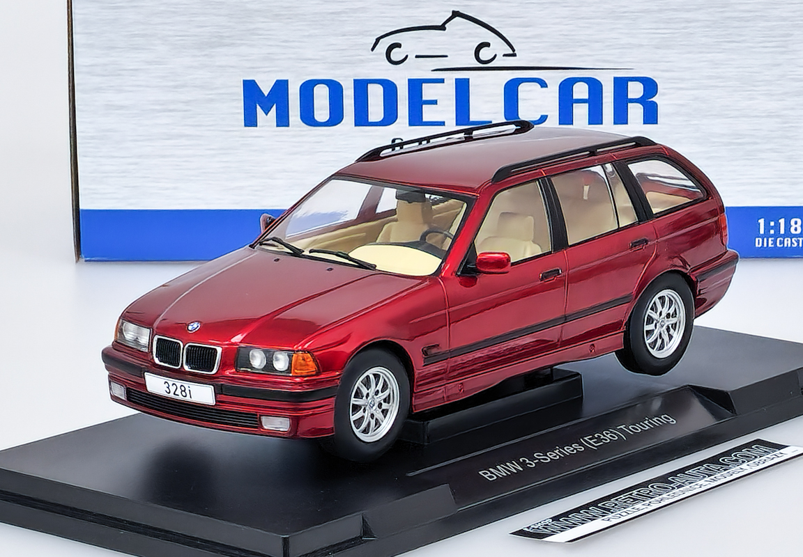 BMW 3 Series E36 Touring 1995 - Červená metalíza MCG 1:18