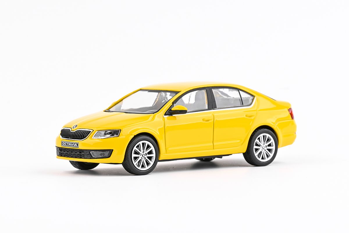 Škoda Octavia III (2012) Žlutá Taxi ABREX 1:43