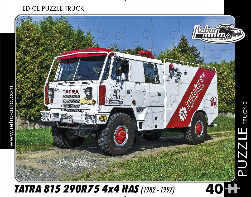 Puzzle TRUCK 03 - Tatra 815 290R75 4x4 HAS (1982 - 1997) 40 dílků