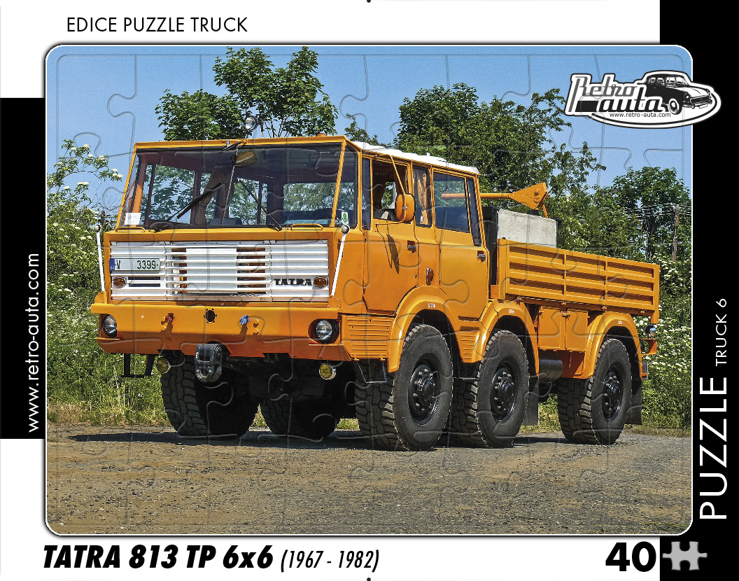 Puzzle TRUCK 06 - Tatra 813 TP 6x6 (1967 - 1982) 40 dílků