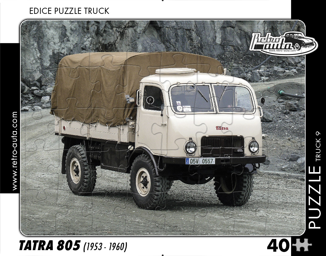 Puzzle TRUCK 09 - Tatra 805 (1953 - 1960) 40 dílků
