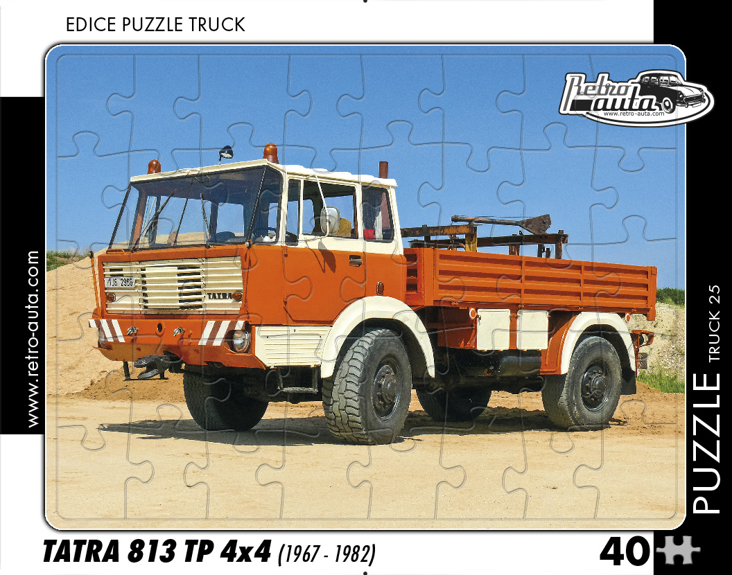 Puzzle TRUCK 25 - Tatra 813 TP 4x4 (1967 - 1982) 40 dílků