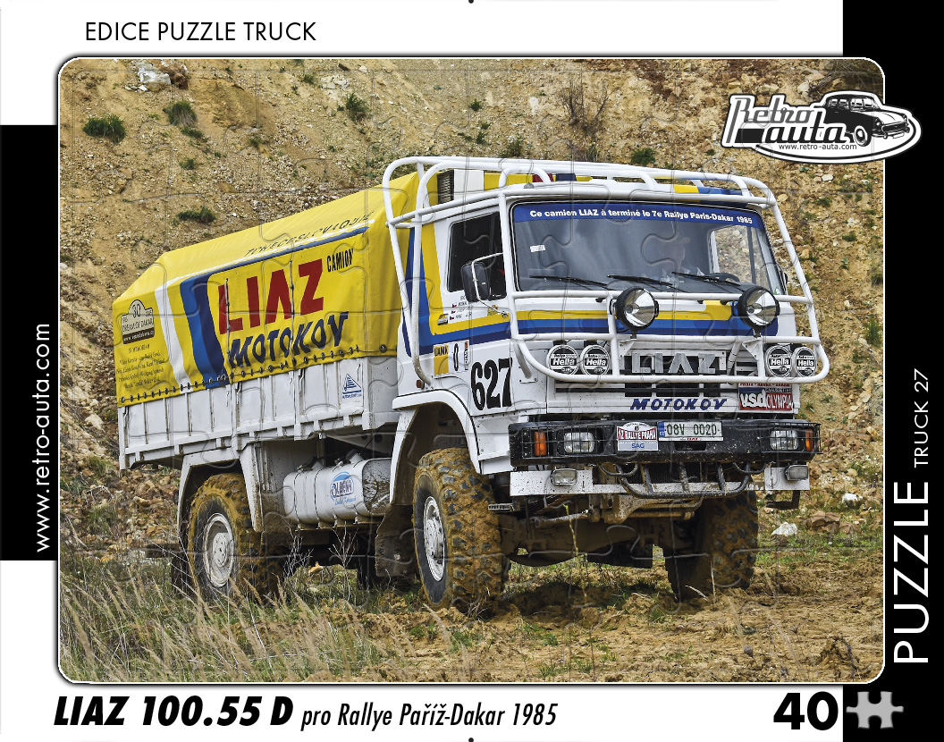 Puzzle TRUCK 27 - Liaz 100.55 D pro Rallye Paříž-Dakar 1985 40 dílků