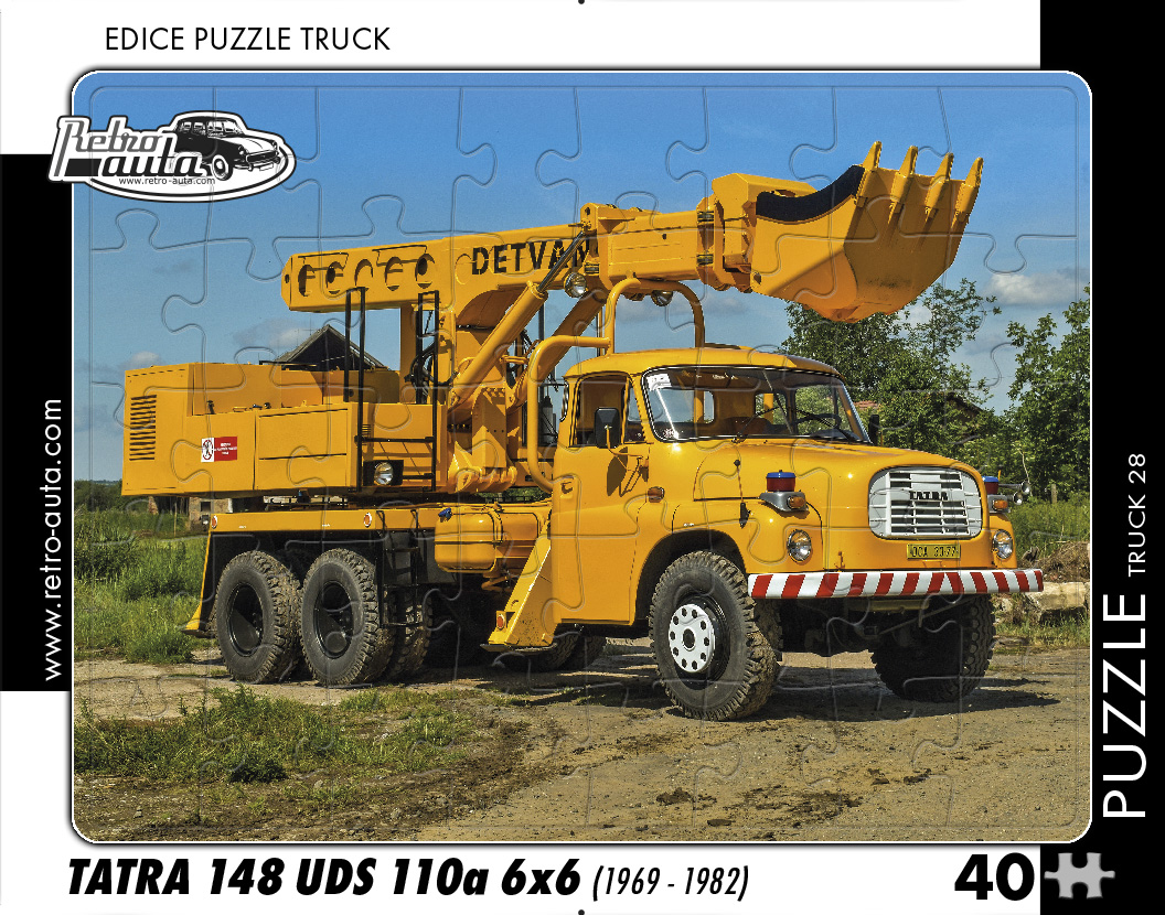 Puzzle TRUCK 28 - Tatra 148 UDS 110a 6x6 (1969 - 1982) 40 dílků