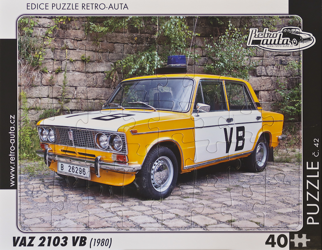 Puzzle č. 42 - VAZ 2103 VB (1980) 40 dílků
