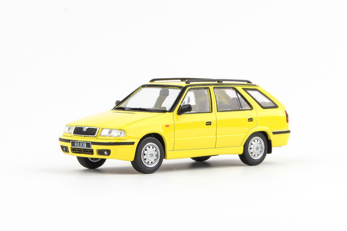 Škoda Felicia FL Combi (1998) Žlutá Telecom ABREX 1:43
