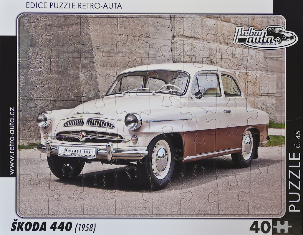 Puzzle č. 45 - ŠKODA 440 (1958) 40 dílků