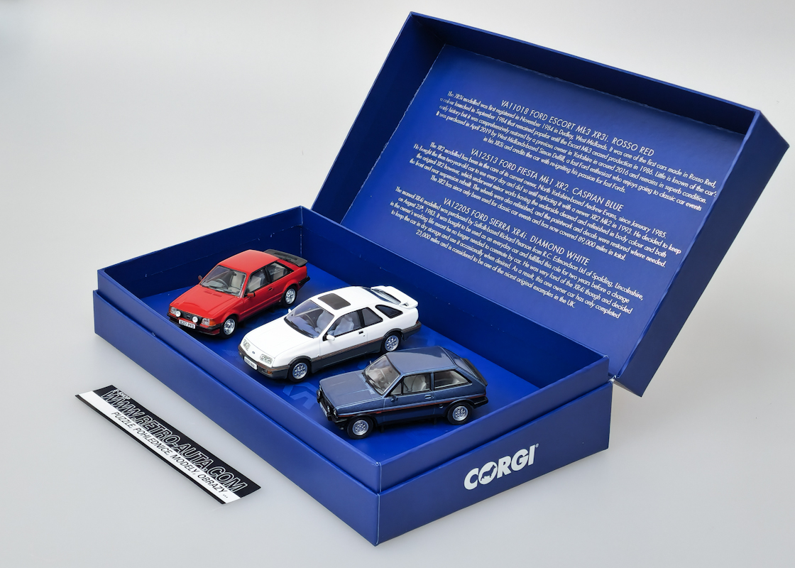 Ford XR Collection - 3 pc Set Escort/Sierra/Fiesta CORGI 1:43