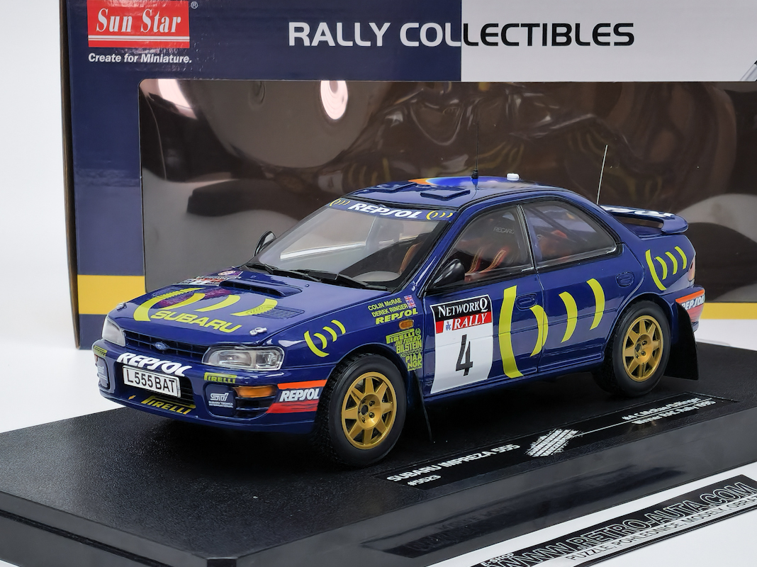 Subaru Impreza 555 #4 Winner RAC Rally 1995 C.McRae/D.Ringer - Sun Star 1:18