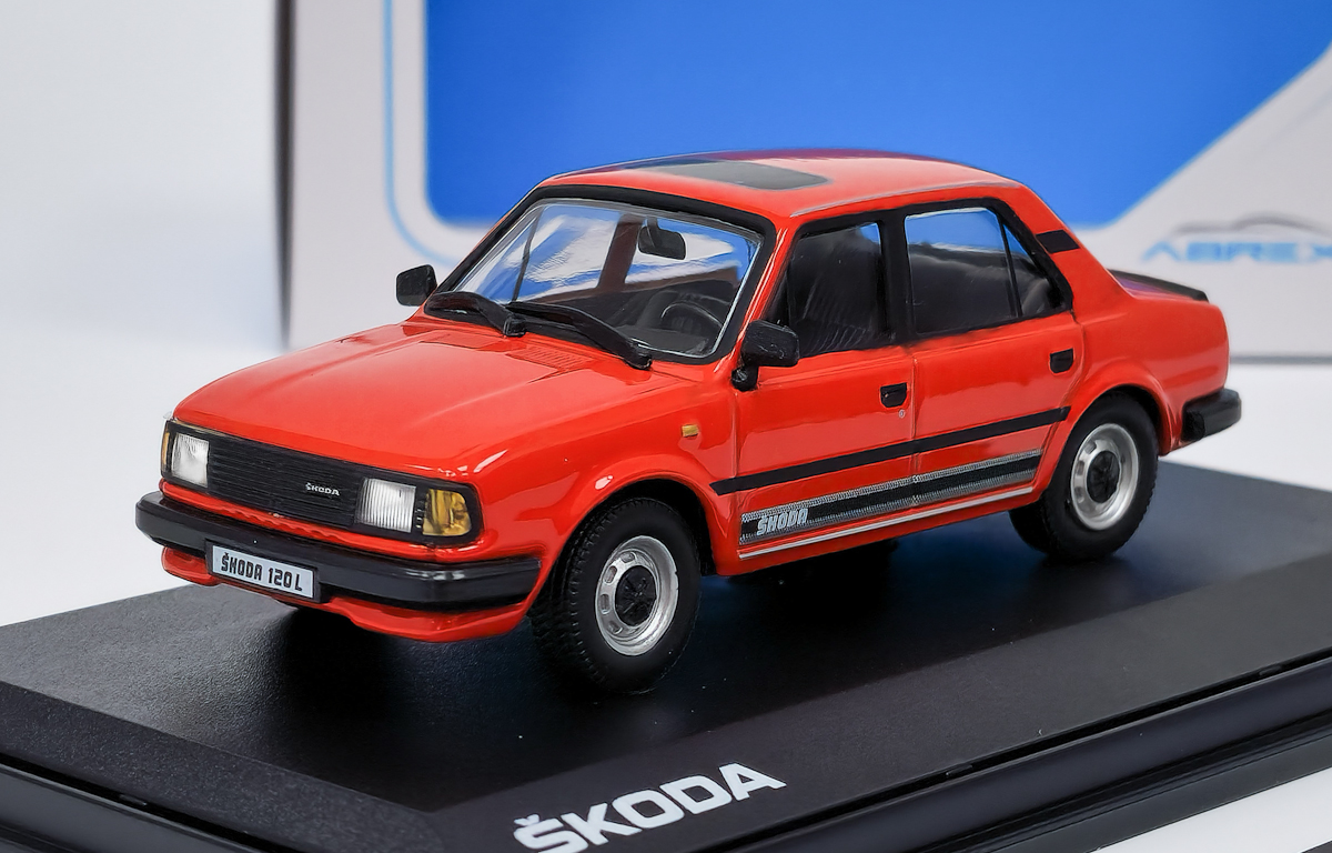 Škoda 120L (1984) Červená Šípková ABREX 1:43