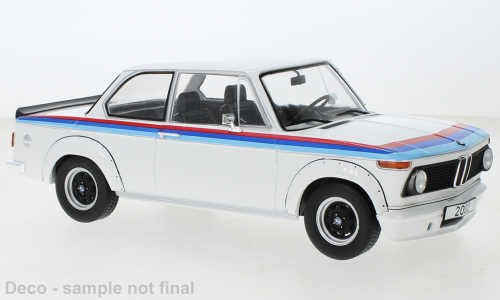BMW 2002 Turbo (1973) Bílá/dekor MCG 1:18