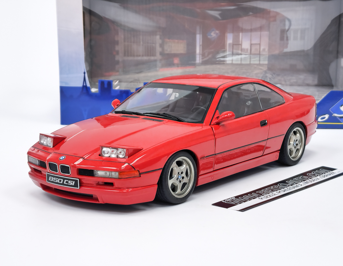 BMW 850 (E31) CSI 1990 - Červená SOLIDO 1:18