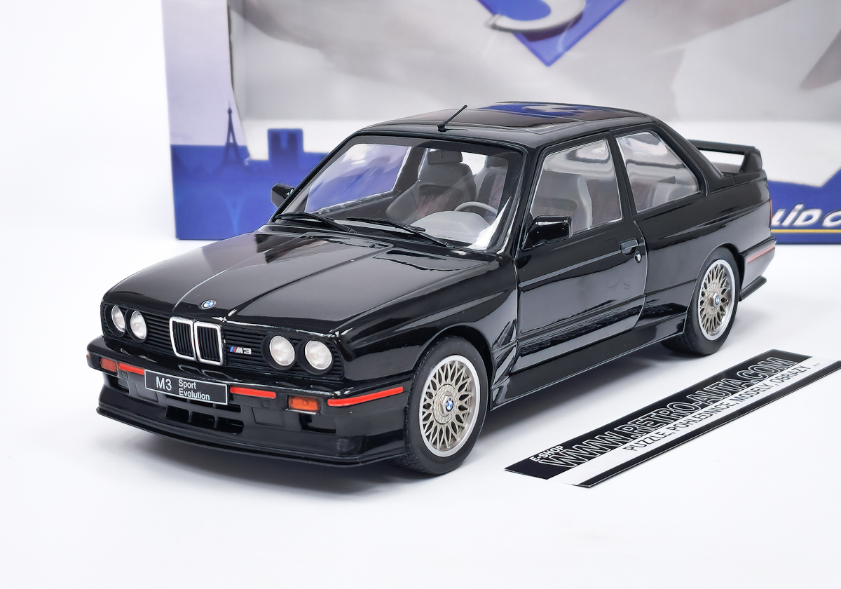 BMW E30 Sport EVO 1990 - Černá SOLIDO 1:18