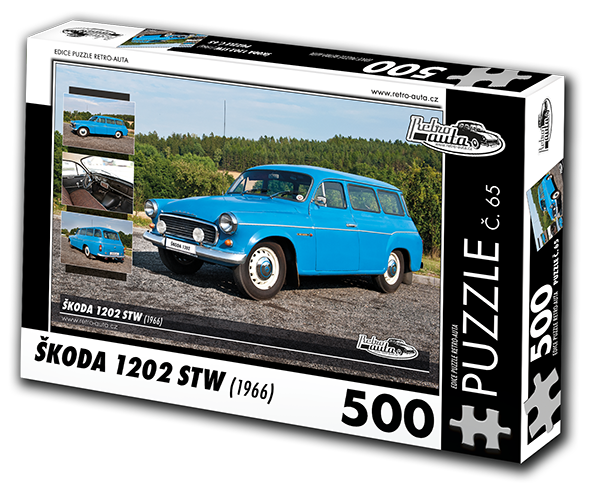 Puzzle č. 65 - ŠKODA 1202 STW  (1966) 500 dílků