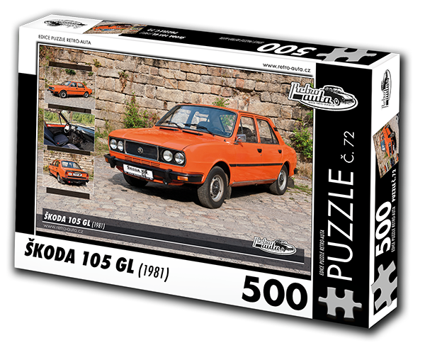 Puzzle č. 72 - ŠKODA 105 GL (1981) 500 dílků