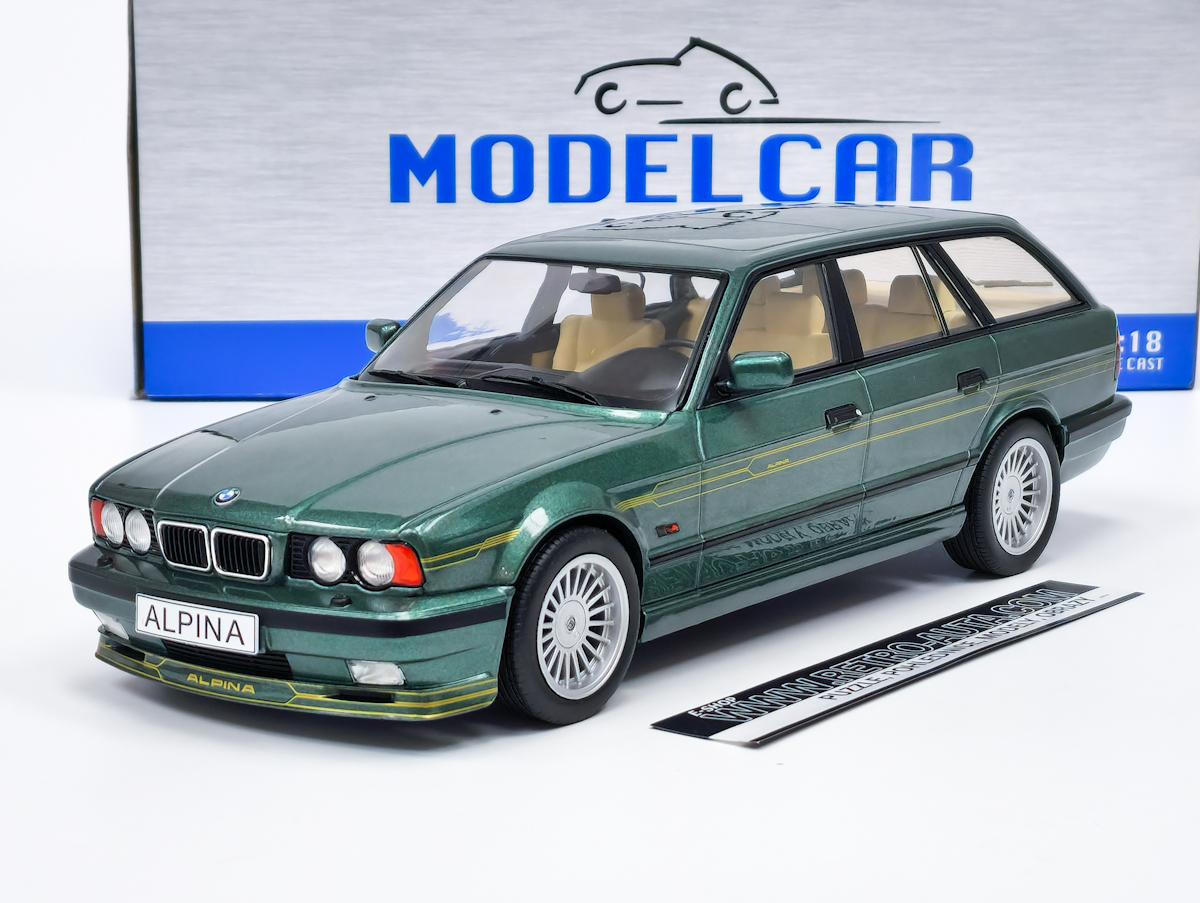 BMW Alpina B10 4,6 Basis E34 (1991) tm. zelená metalíza MCG 1:18