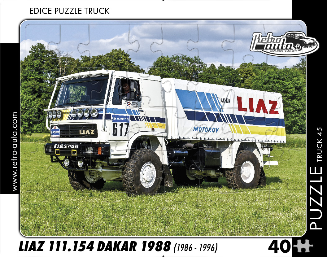 Puzzle TRUCK 45 - Liaz 111.154 Dakar 1988 (1986 - 1996) - 40 dílků