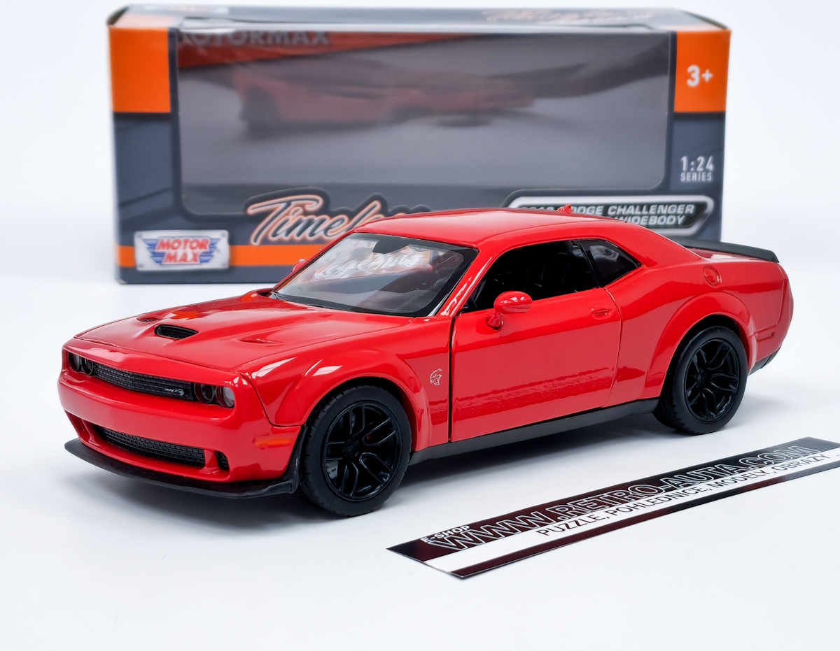 Dodge Challenger SRT Hellcat Wide-Body (2018) red Motormax 1:24