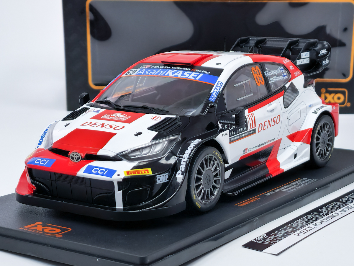 Toyota GR Yaris #69 Rovanperä/Halttunen Rally Monte Carlo 2023 IXO 1:18