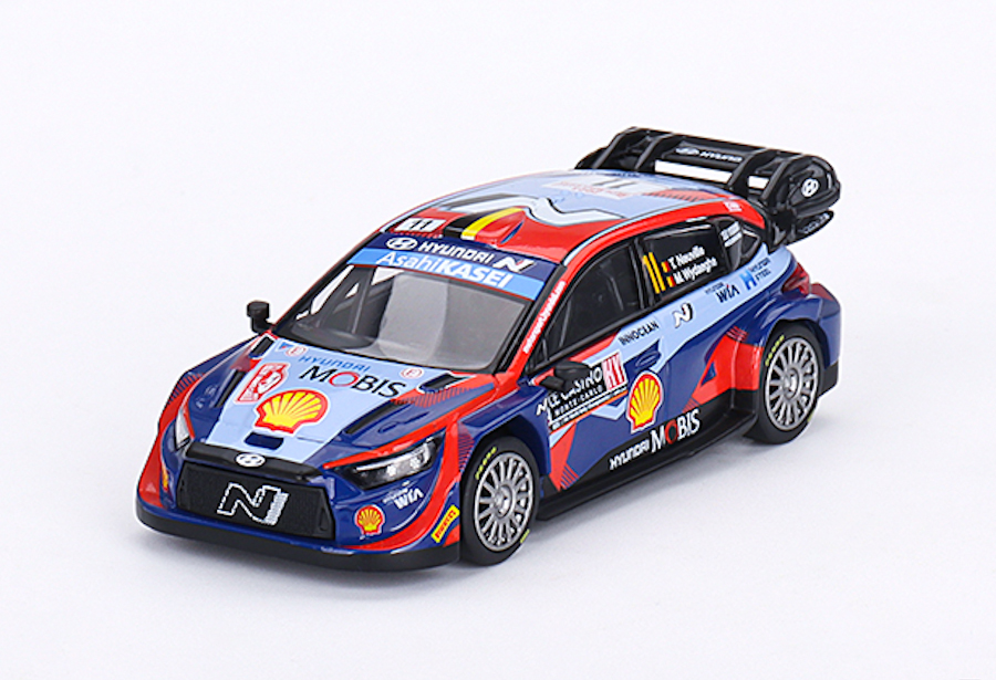 Hyundai i20 N Rally1 Hybrid #11 2023 Rally Monte Carlo - Mini GT 1:64