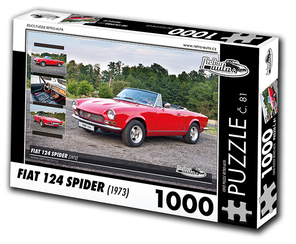 Puzzle č. 81 - FIAT 124 SPIDER (1973) 1000 dílků
