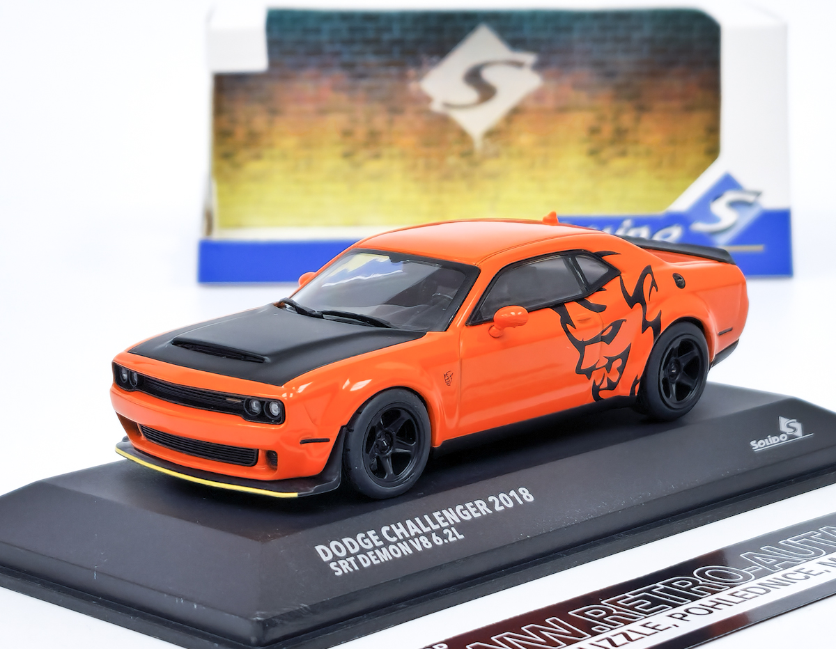 Dodge Challenger SRT Demon 2018 -  Orange SOLIDO 1:43